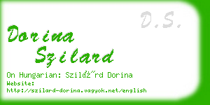 dorina szilard business card